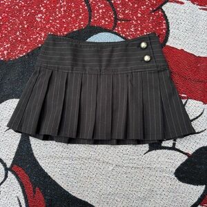 VINTAGE Y2K LIMITED TOO PINSTRIPED PLEATED SKIRT SIZE 7 GIRLS